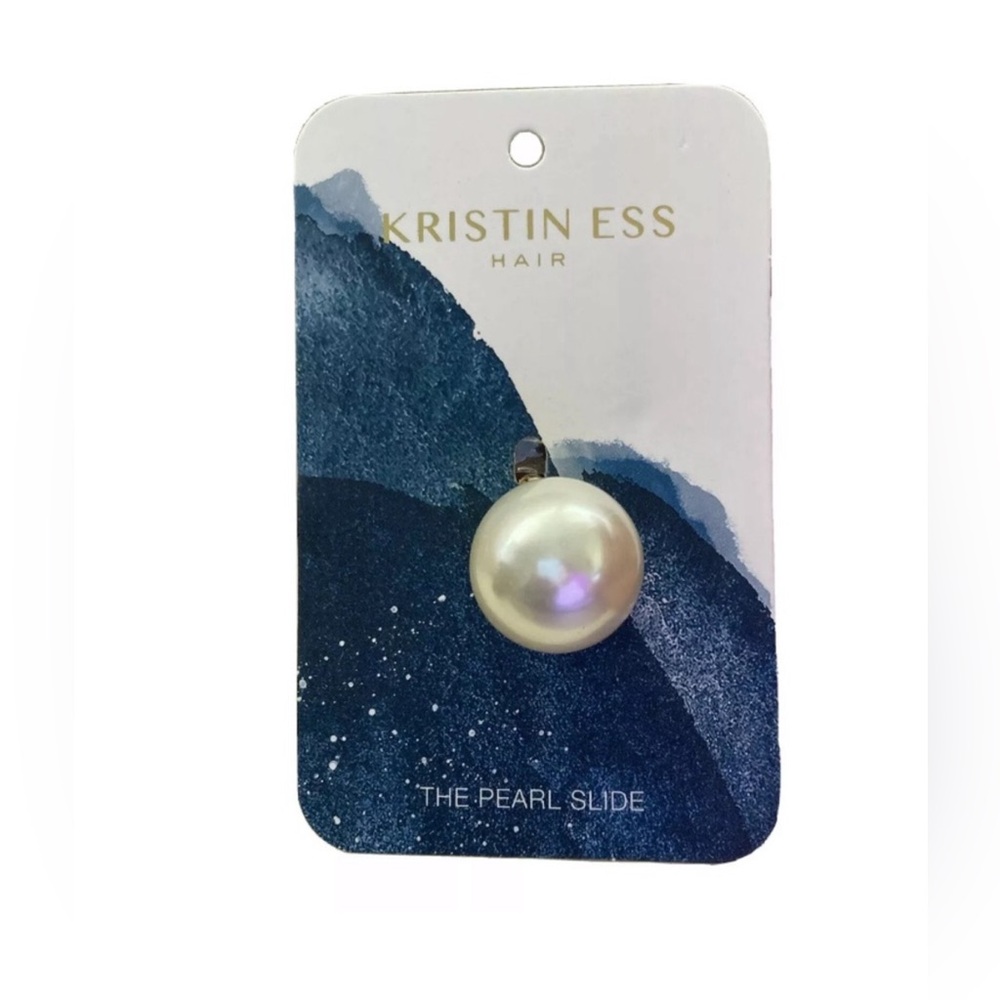 NWT ⚜️🤍⚜️ Kristin Ess Pearl Slide Ponytail Hair Clip Pin